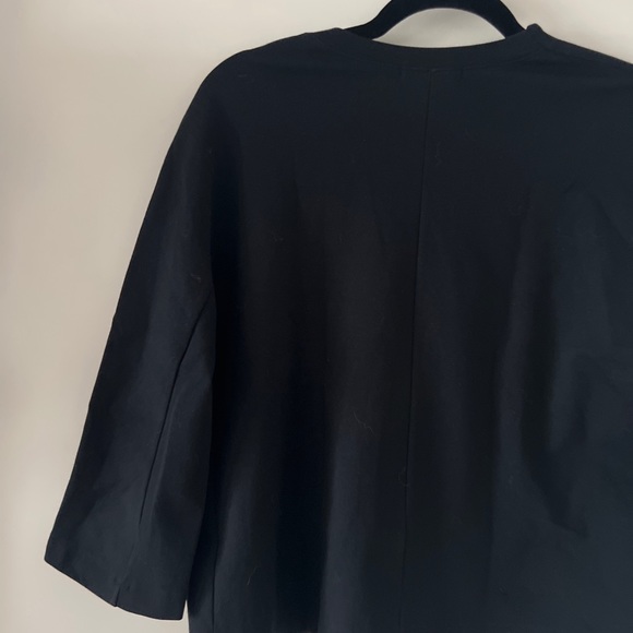 OAK+FORT black long sleeve block shirt - Picture 3 of 4